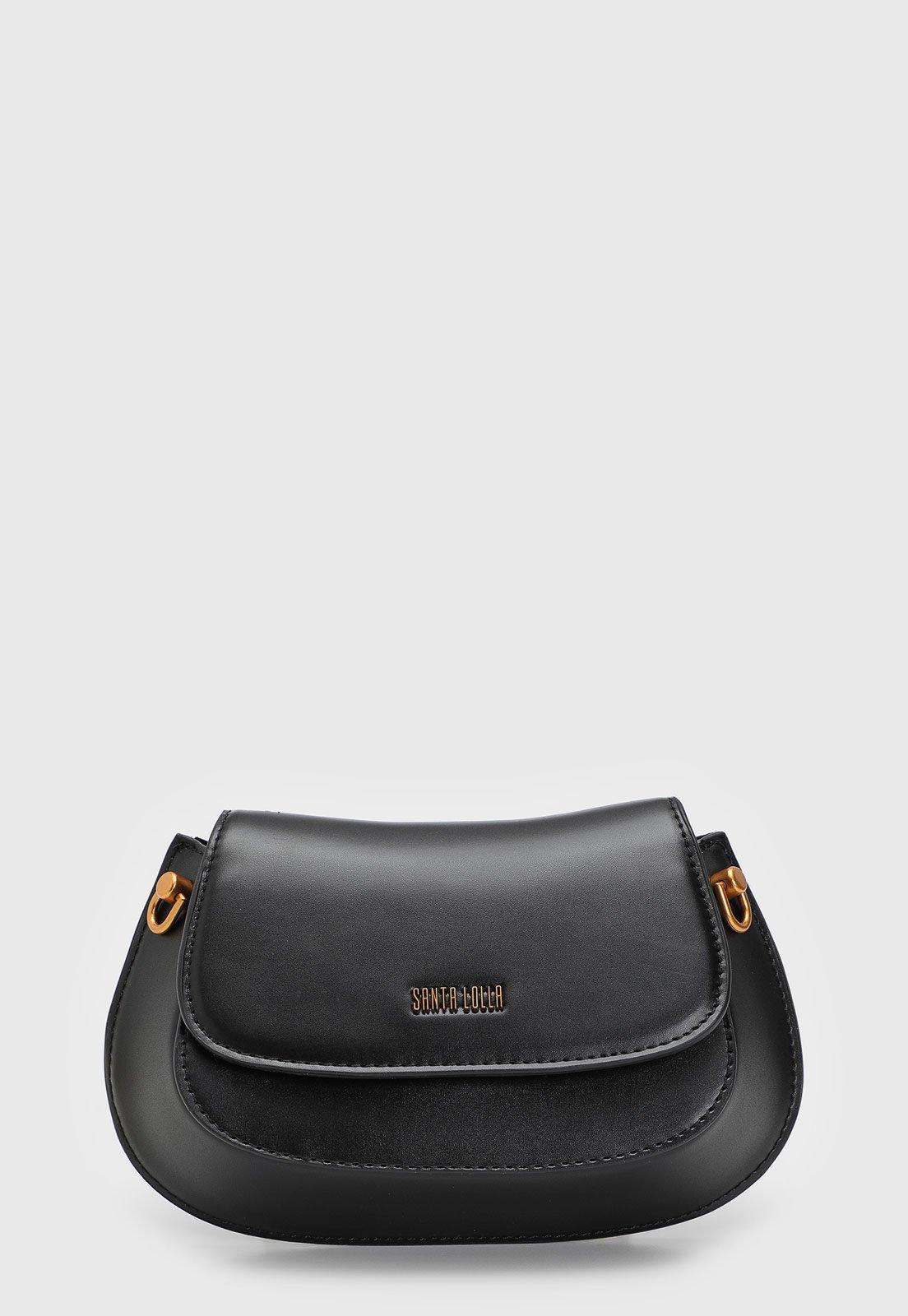 Bolsa Tiracolo Santa Lolla Alça Dupla Preta